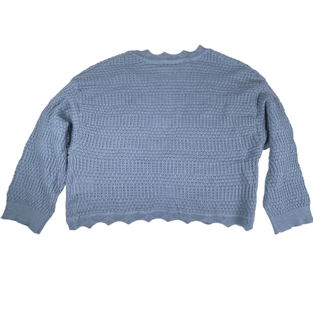 Grace Karin Bolero Women S Blue Coquette Cottagecore Tie Front Crochet Cardigan - Picture 3 of 7